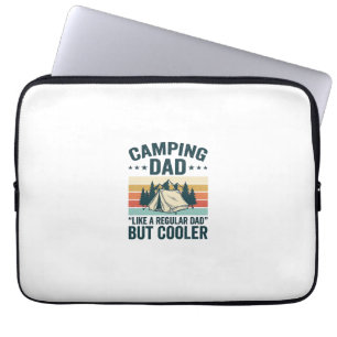 Camping Dad Vintage Retro Outdoor Vector Shirt Des Laptop Sleeve