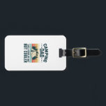 Camping Dad Vintage Retro Outdoor Vector Shirt Des Luggage Tag<br><div class="desc">Camping Dad Vintage Retro Outdoor Vector Shirt Design_1</div>