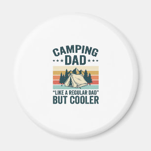 Camping Dad Vintage Retro Outdoor Vector Shirt Des Magnet