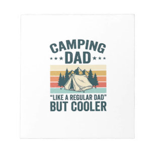 Camping Dad Vintage Retro Outdoor Vector Shirt Des Notepad