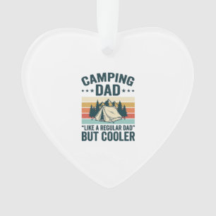 Camping Dad Vintage Retro Outdoor Vector Shirt Des Ornament