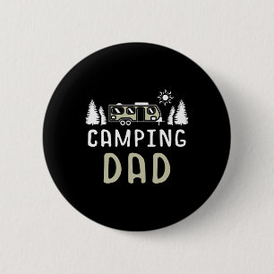 Camping Dad Wanderlust Nature Camper Stargazing Ca 2 Inch Round Button