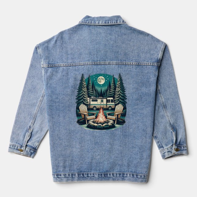 Camping Denim Jacket, Camping, Jackets (Back)