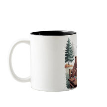 Camping d'ours et manger de la Mug