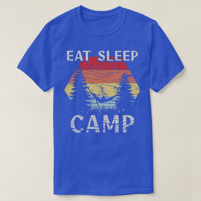 Camping Eat Sleep Camp T-Shirt (Design Front)