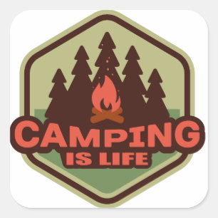 Camping Est Stickers Vie