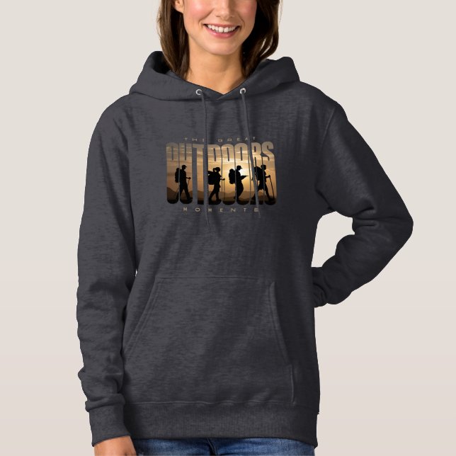 Camping extérieur | Sweat - shirt à capuche des fe (Devant)