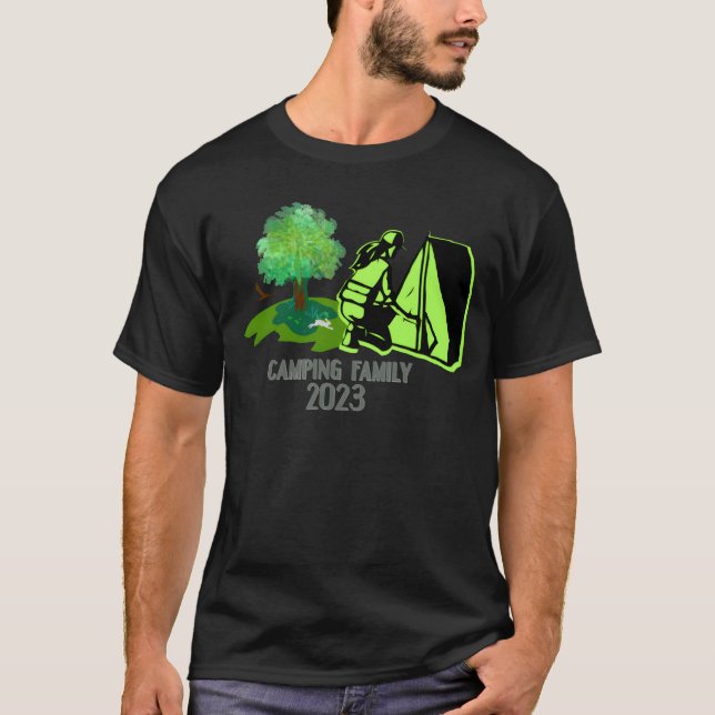 camping family 2023 funny T-Shirt (Front)
