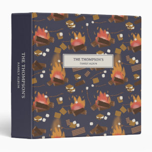 Camping Fire Outdoor Adventure & Marshmallows Binder