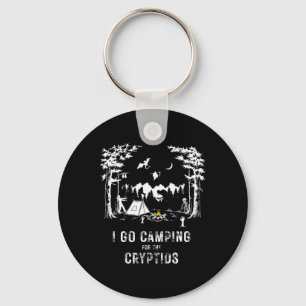 Camping For The Cryptids Bigfoot Mothman Alien Sas Keychain