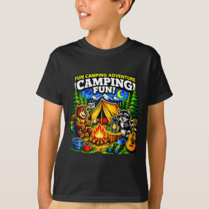 Camping fun adventure funny campfire outdoor T-Shirt