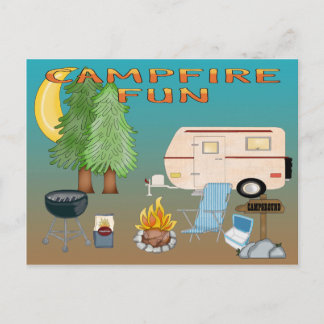 Camping Fun Postcard