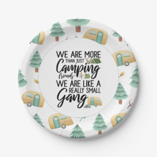 Camping Gang Paper Plates