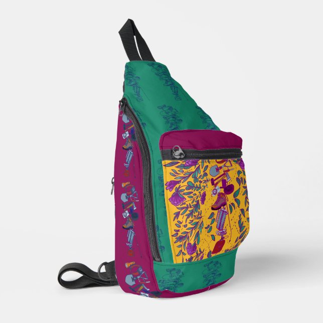 Camping Gear Print Cut Sew Bag (Left Corner)