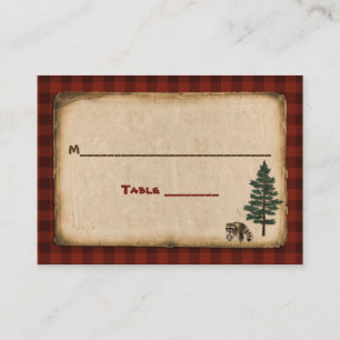 Camping, Glamping, Nature Wedding Place Card