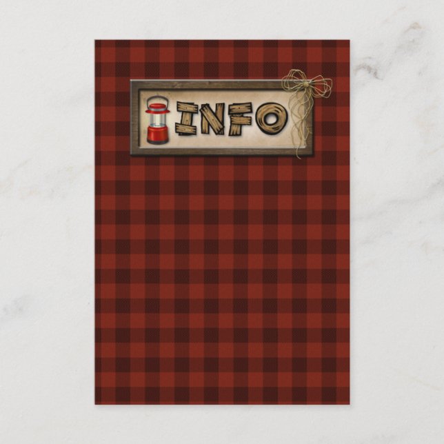 Camping, Glamping, Pêche, Carte de Parc Naturel (Devant)