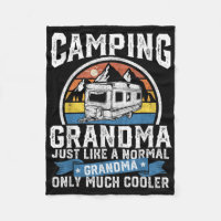 Camping Grandma Funny Camper Rv Retro Outdoors Wom