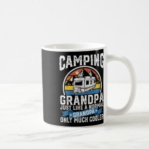 Camping Grandpa Funny Camper Rv Retro Papa Outdoor Coffee Mug