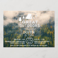 Camping Great Outdoors Invitation