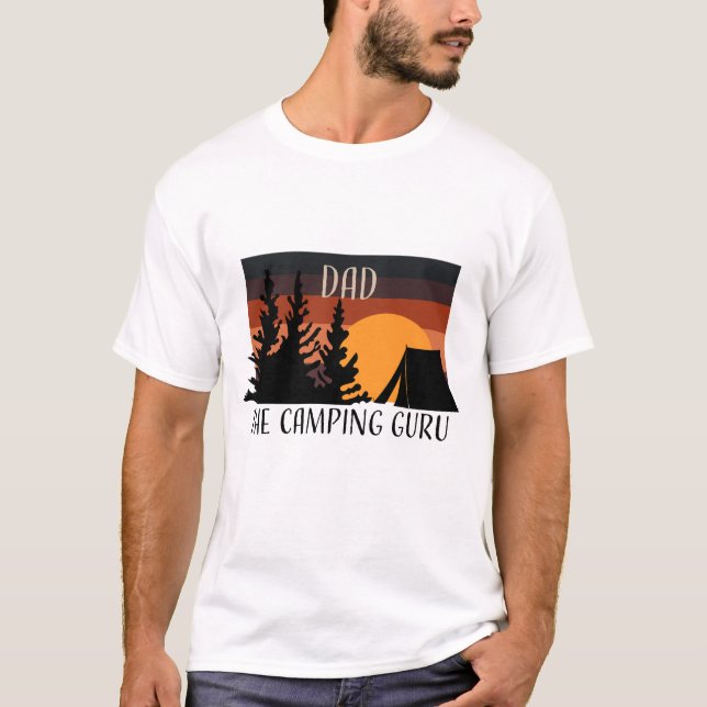 Camping Guru Dad T-shirt | Nature Lover (Front)