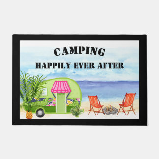 Camping Happily Ever After Door Mat