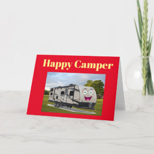 Camping  Happy Retirement in ithe RV by Funnycoomb Card