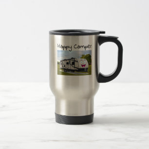 Camping Happy Retirement in ithe RV by Funnycoomb Travel Mug