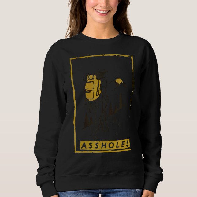 Camping Hiking Climbing Mountain Sweatshirt (Front)