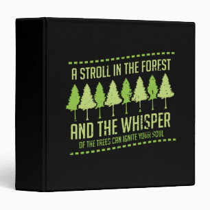 Camping Hiking Forest Gift Binder
