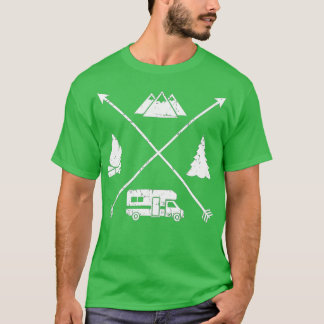 Camping hipster RV  T-Shirt
