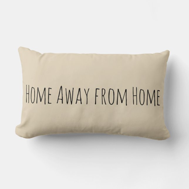 Camping "Home Away from Home" Pillow (Front)