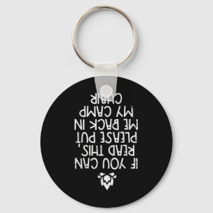 Camping If You Can Read This Funny Camper Men Wome Keychain