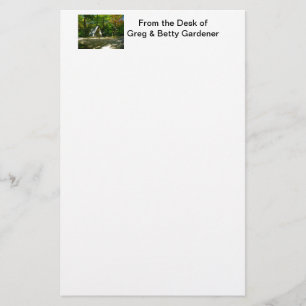 Camping in an A-Frame Cabin Stationery