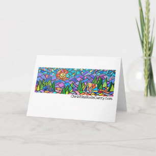 Camping in Colourful Colorado with Bears, Fine Art Card