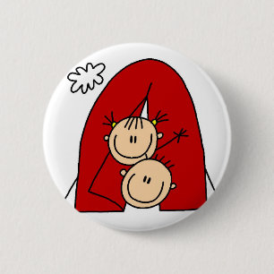 Camping In Tent Button