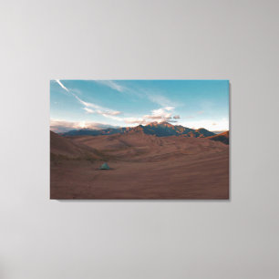 Camping in the Dunes Canvas Print