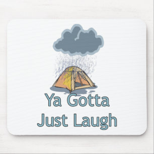 Camping in the Rain Mouse Pad