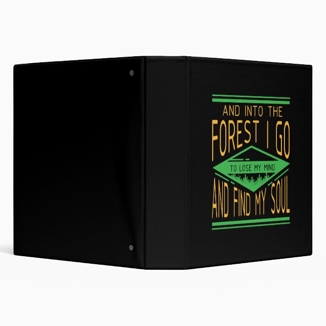 Camping - Into The Forest I Go Funny Camping Binder (Background)