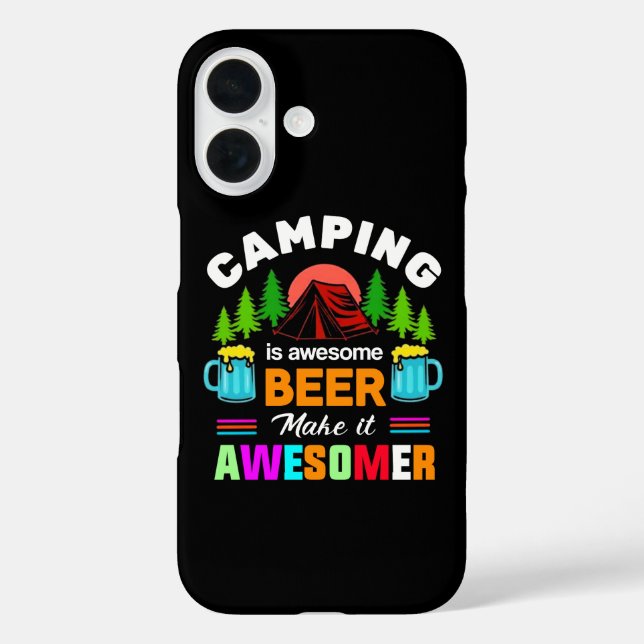Camping is Awesome Beer Make it Awesomer-67357 Case-Mate iPhone Case (Back)