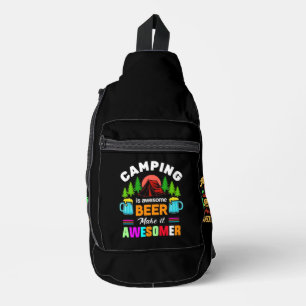 Camping is Awesome Beer Make it Awesomer-67357 Sling Bag