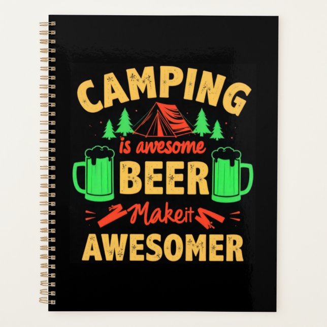 Camping is Awesome Beer Make it Awesomer-67688 (Devant)