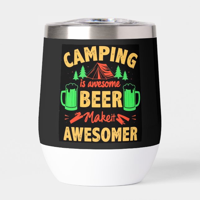 Camping is Awesome Beer Makeit Awesomer-67357 (Front)