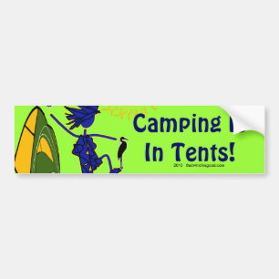 Camping Is (Intense) In Tents Bumper Sticker