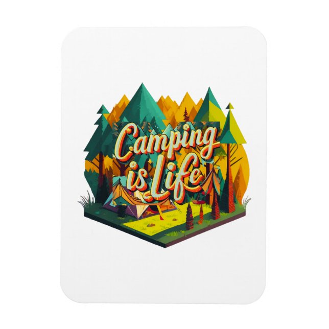 Camping is Life Magnet (Vertical)