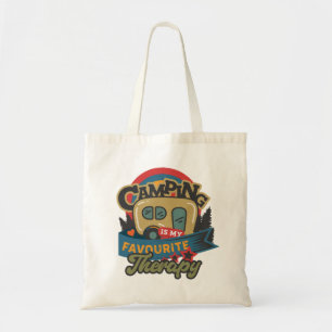 Camping Is My Favourite Therapy Tote Bag