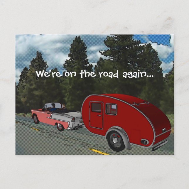 Camping Is My Life Postcard (Front)