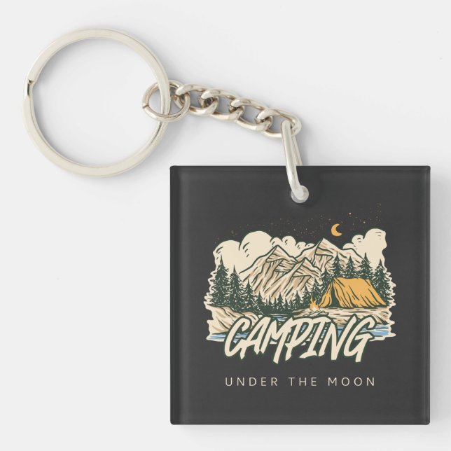 Camping Is My Love Language  Keychain (Front)