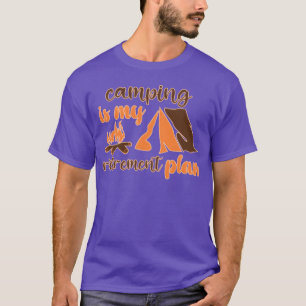 Camping is my retirement plan funny quote boy T-Shirt