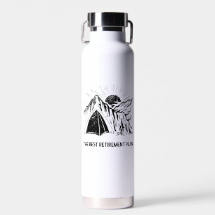 Camping Is My Retirement Plan Retired Camper Water Bottle