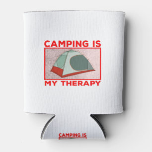 Camping is My Therapy Can Cooler